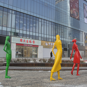 商業街時尚美陳人物雕塑